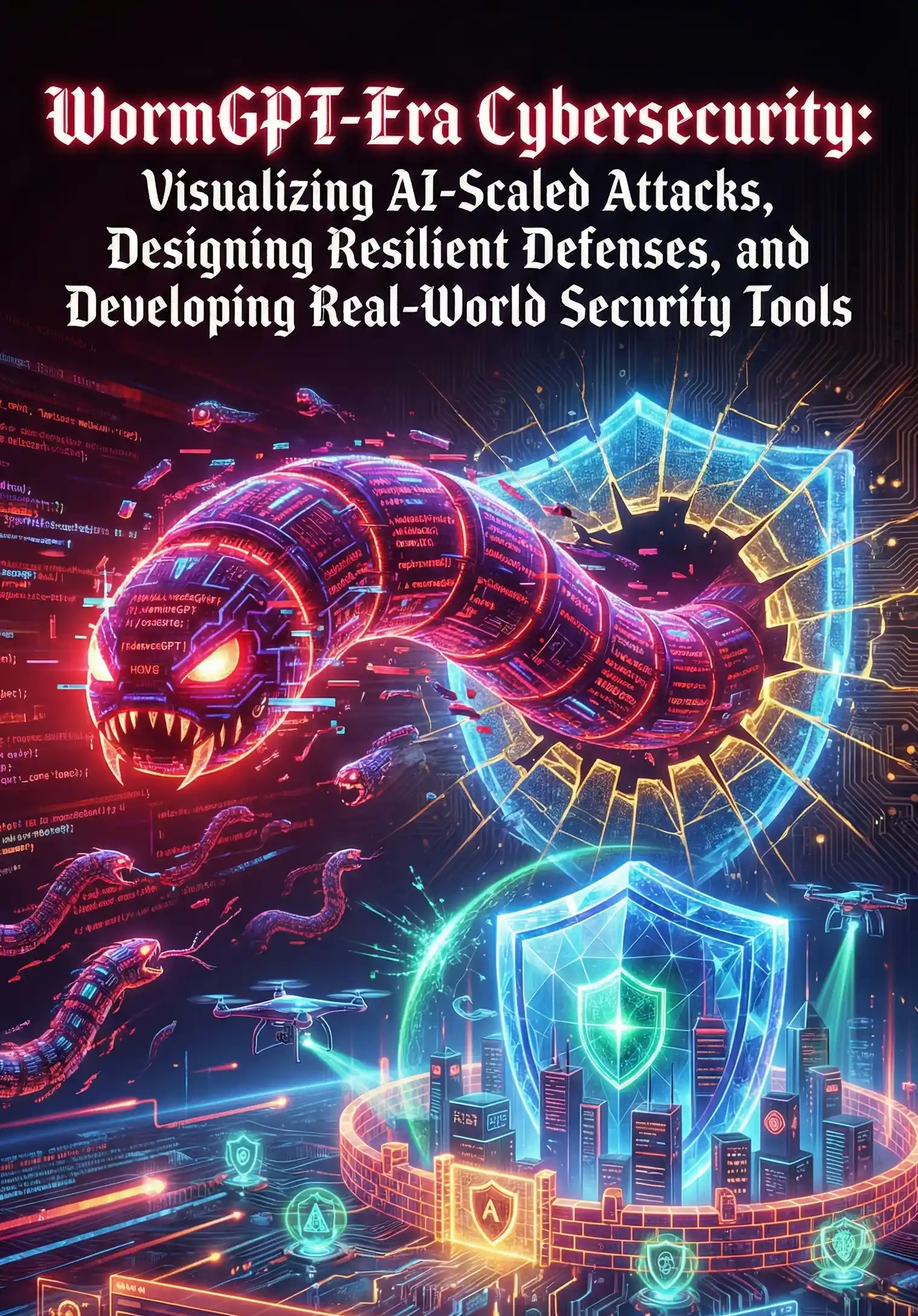 WormGPT-Era Cybersecurity: Visualizing AI-Scaled Attacks, Designing Resilient Defenses, and Developing Real-World Security Tools