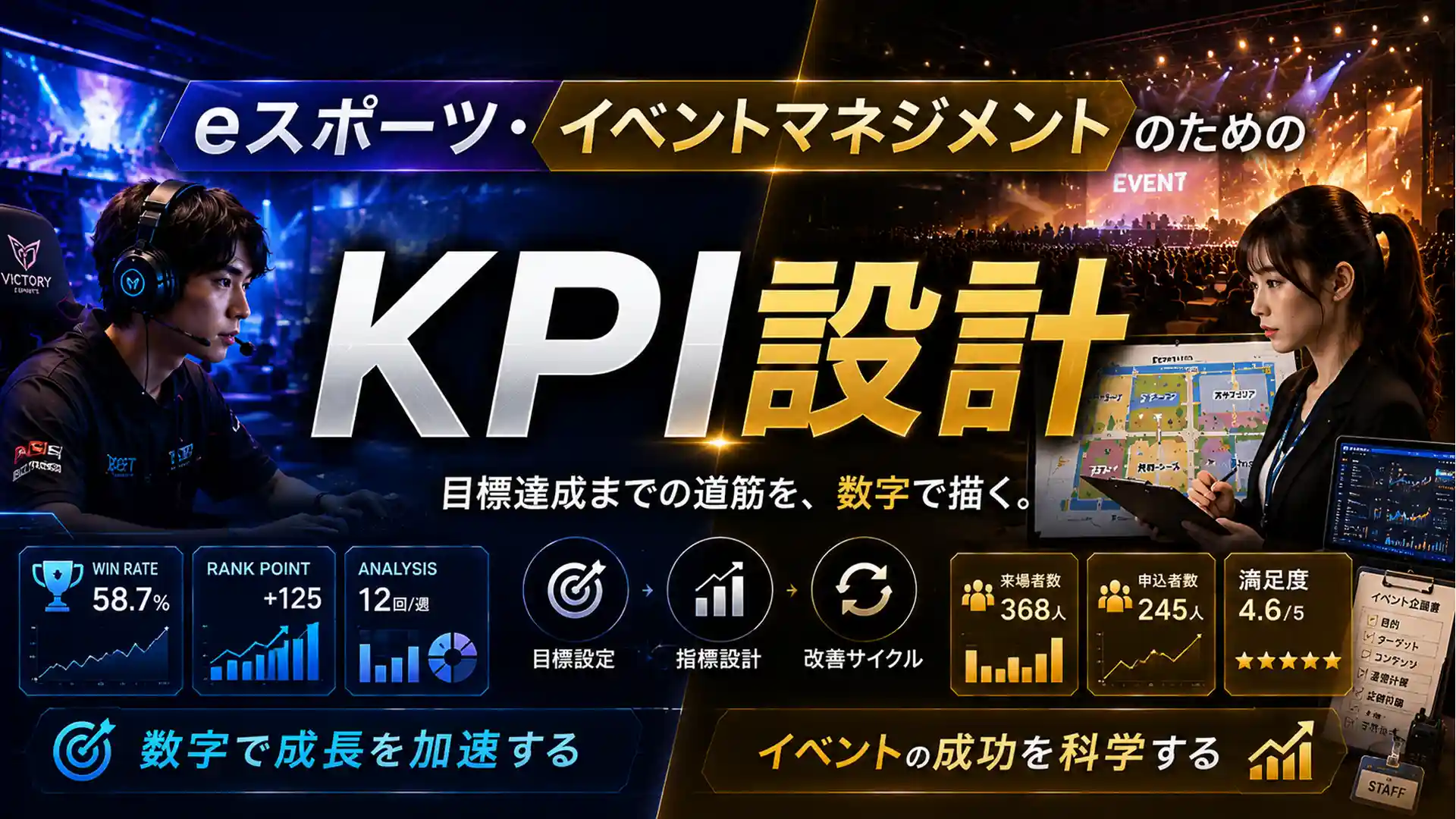 eスポーツ・イベントマネジメントのためのKPI設計|成果を数字で見える化する方法